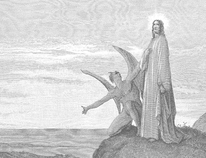The Temptation Of Jesus by Gustave Dore